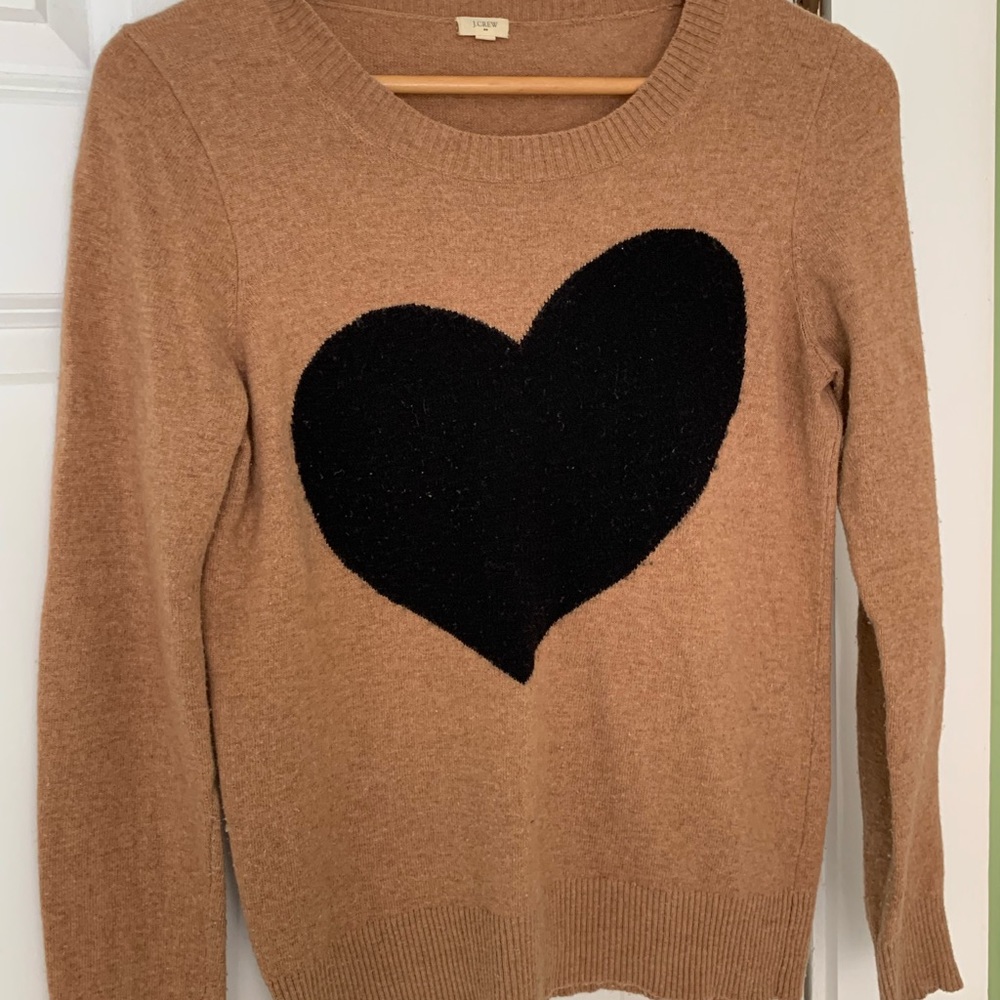 Adorable J Crew heart sweater